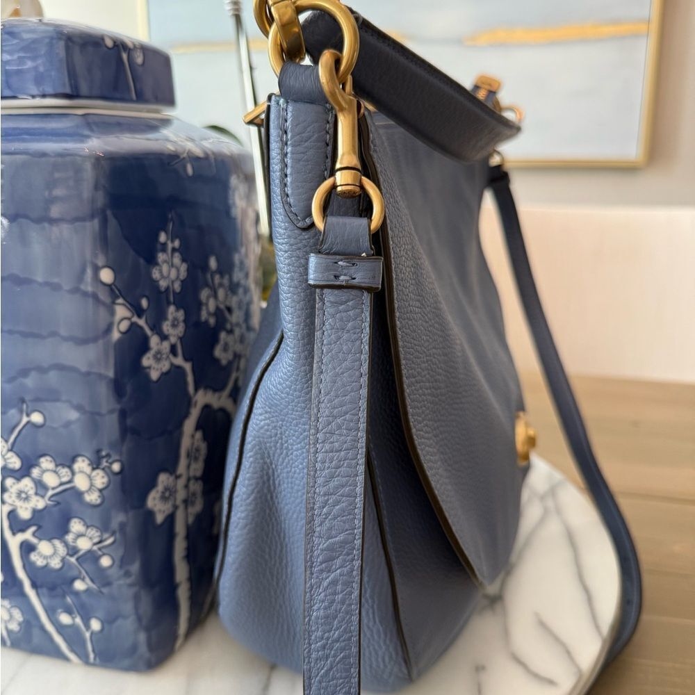 COACH Polished Pebble Leather Shoulder Bag - Picture 6 of 14